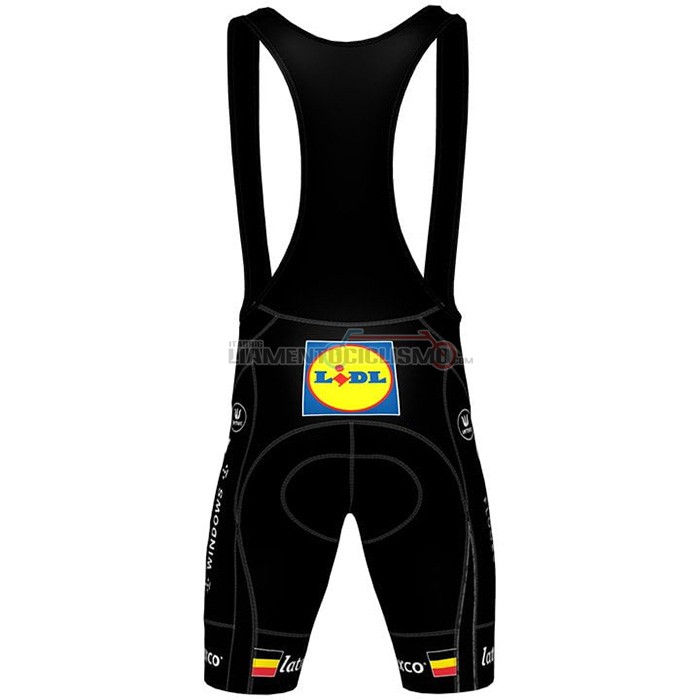Abbigliamento Ciclismo Deceuninck Quick Step Manica Corta 2021 Nero Giallo Rosso